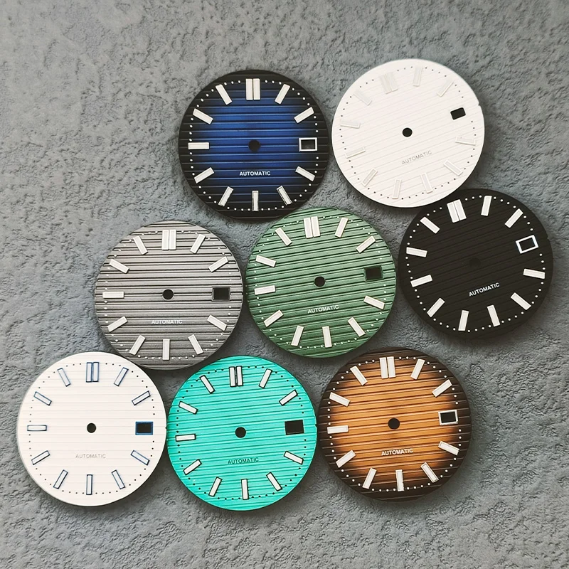 Reel Case - 29.8mm NH35 Watch Dial Green Luminous