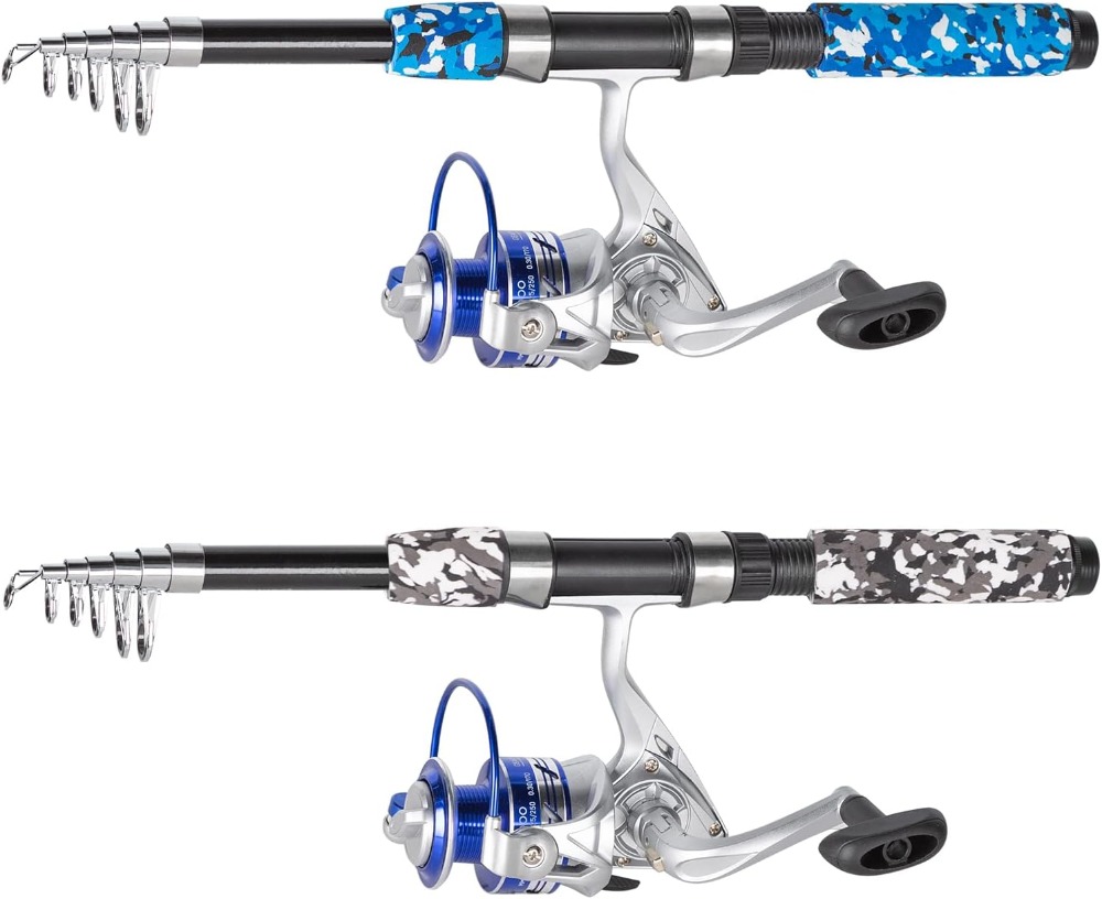6.9ft Telescopic Fishing Rod a - Reel Bag reseña y precio