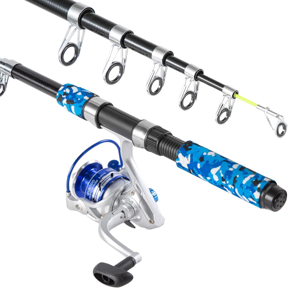 6.9ft Telescopic Fishing Rod a - Reel Bag reseña y precio
