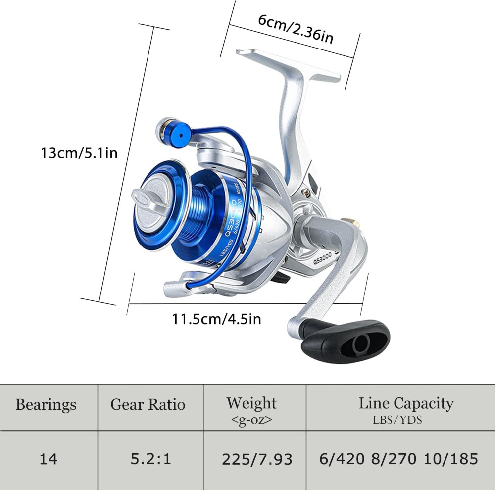 6.9ft Telescopic Fishing Rod a - Reel Bag reseña y precio