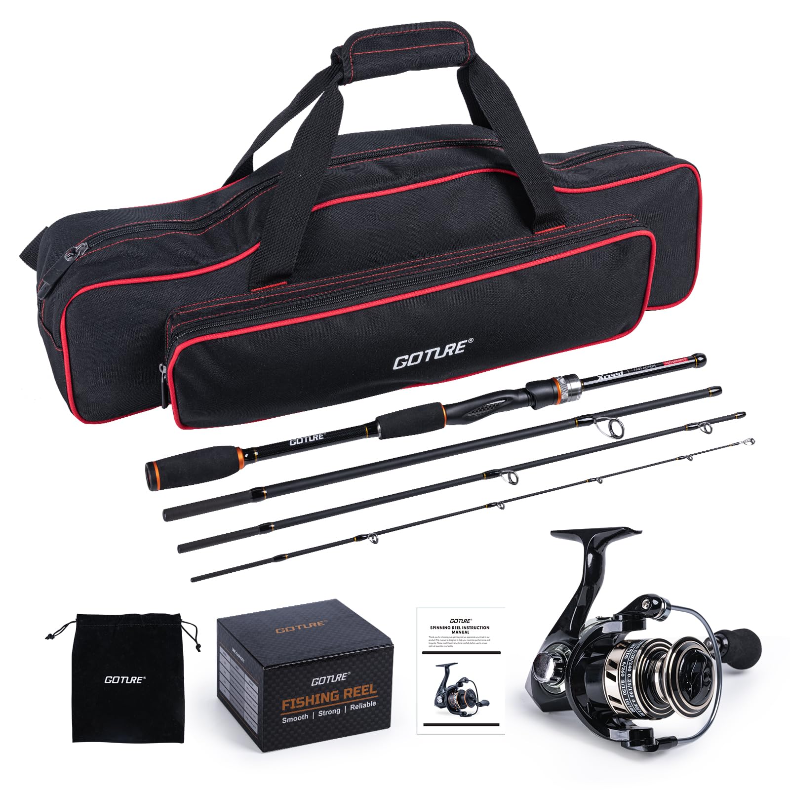 Goture Portable Spinning Fishi - Reel Bag reseña y precio