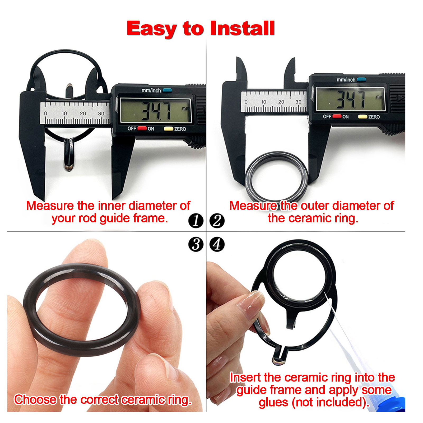 Fishing Rod Guide Repair Kit C - Reel Repair Kit reseña y precio