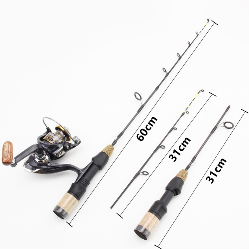 60cm 2 Tips Rod Reel Combos Wi - Ice Fishing Reel reseña y precio
