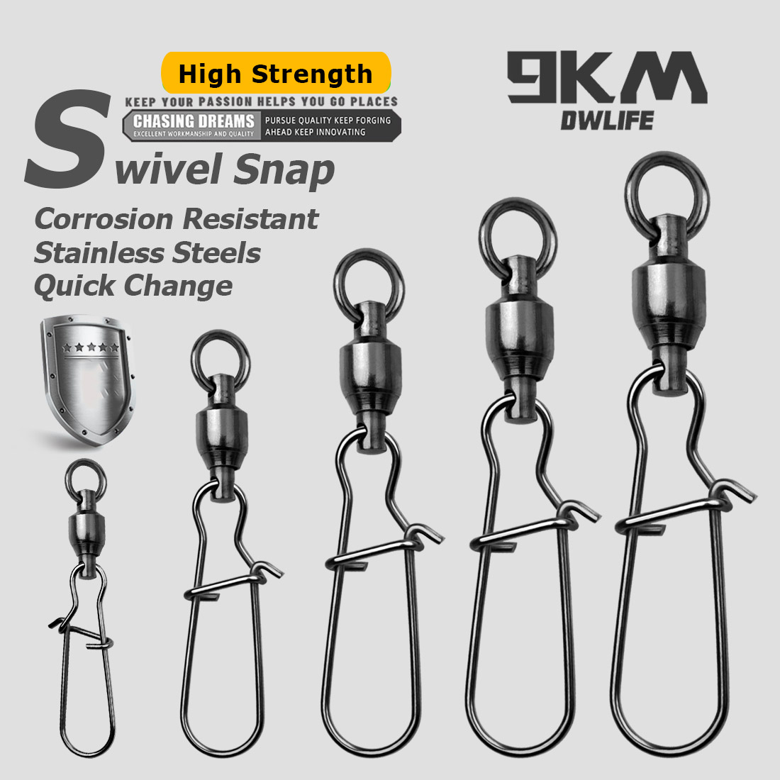 9KM 10PCS Ball Bearing Swivel  - Baitcasting Reel reseña y precio