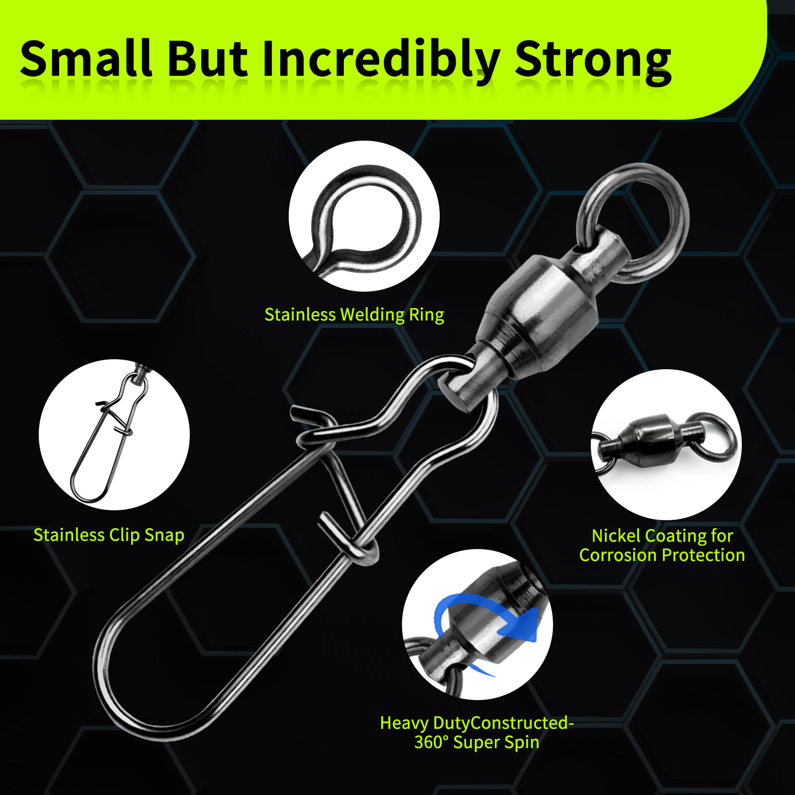 9KM 10PCS Ball Bearing Swivel  - Baitcasting Reel reseña y precio
