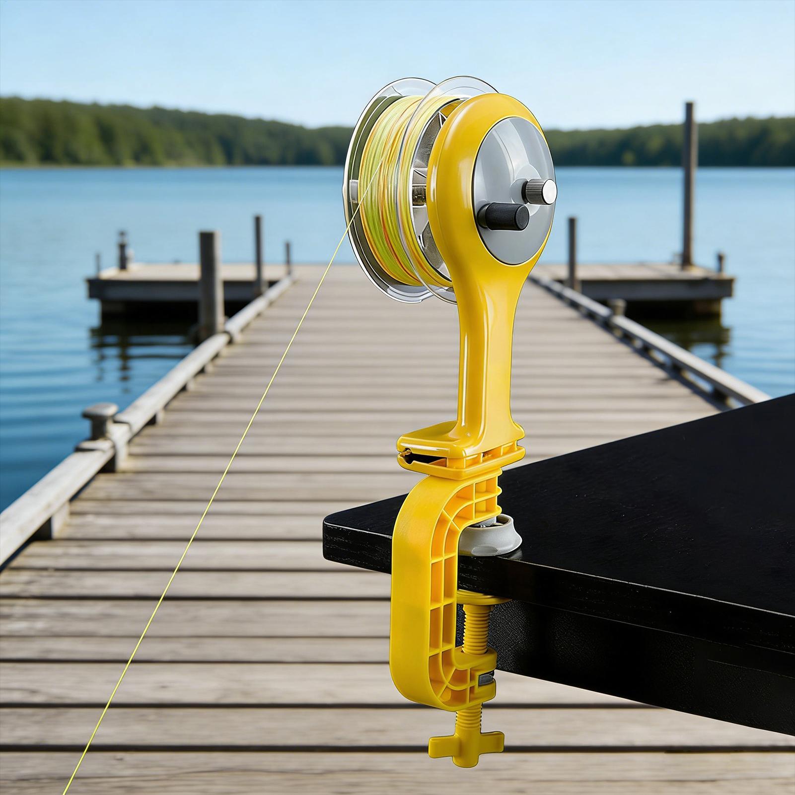 Fishing Line Spooler with Clam - Ice Fishing Reel reseña y precio