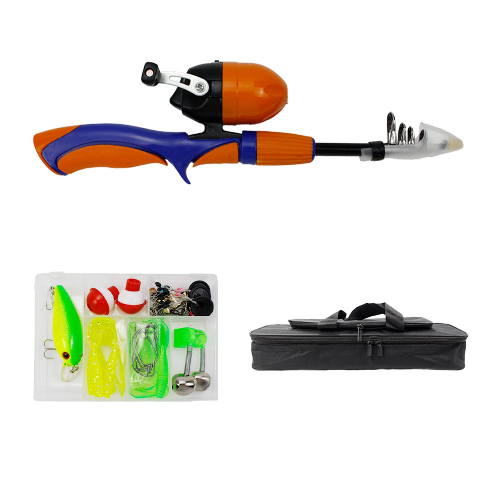 Kids Fishing Pole Travel Tote  - Spincast Reel reseña y precio