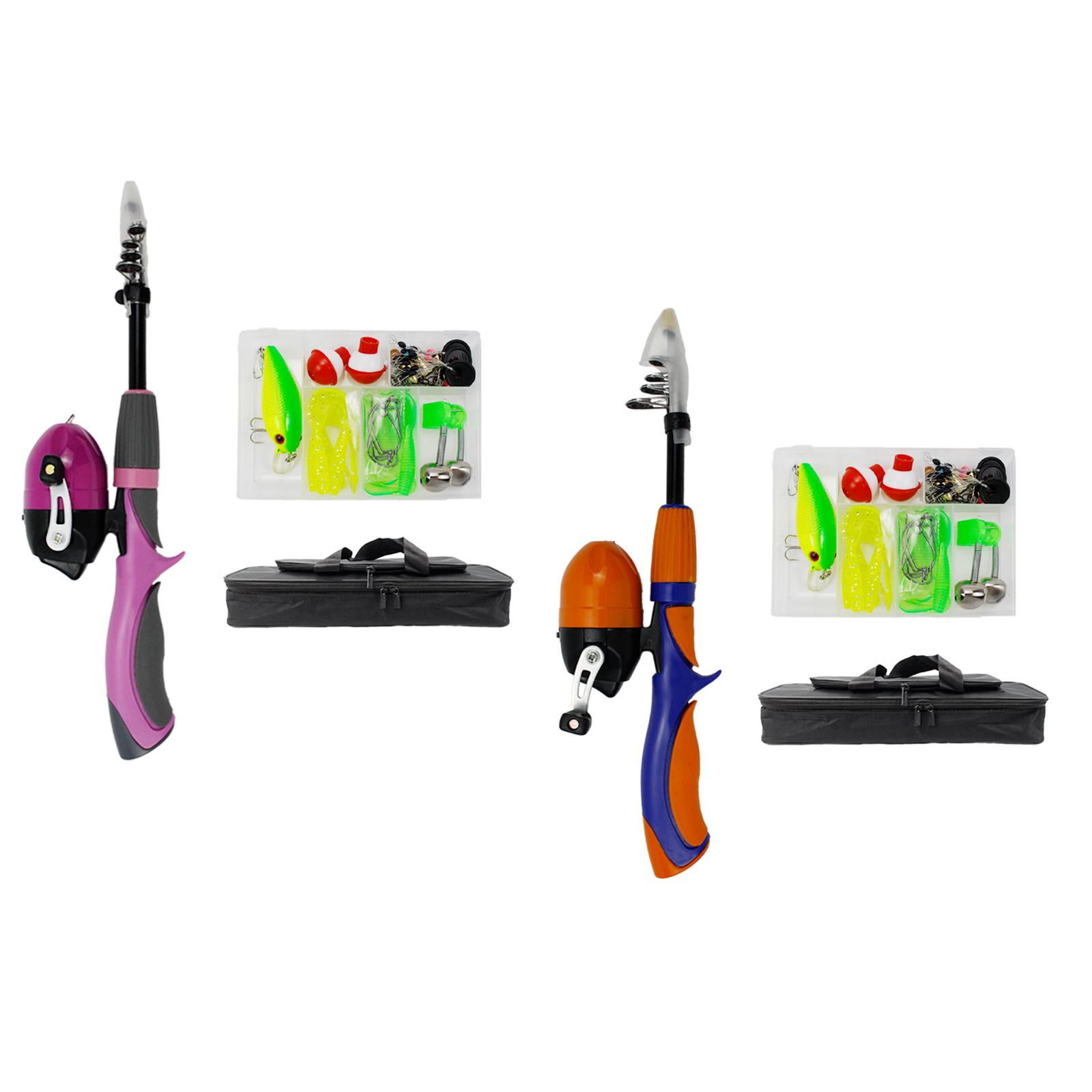 Kids Fishing Pole Travel Tote  - Spincast Reel reseña y precio