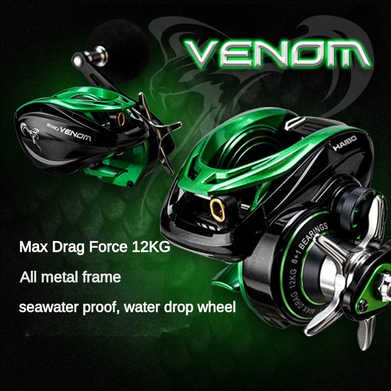 HAIBO VENOM Anti-saltwater Fis - Ice Fishing Reel reseña y precio