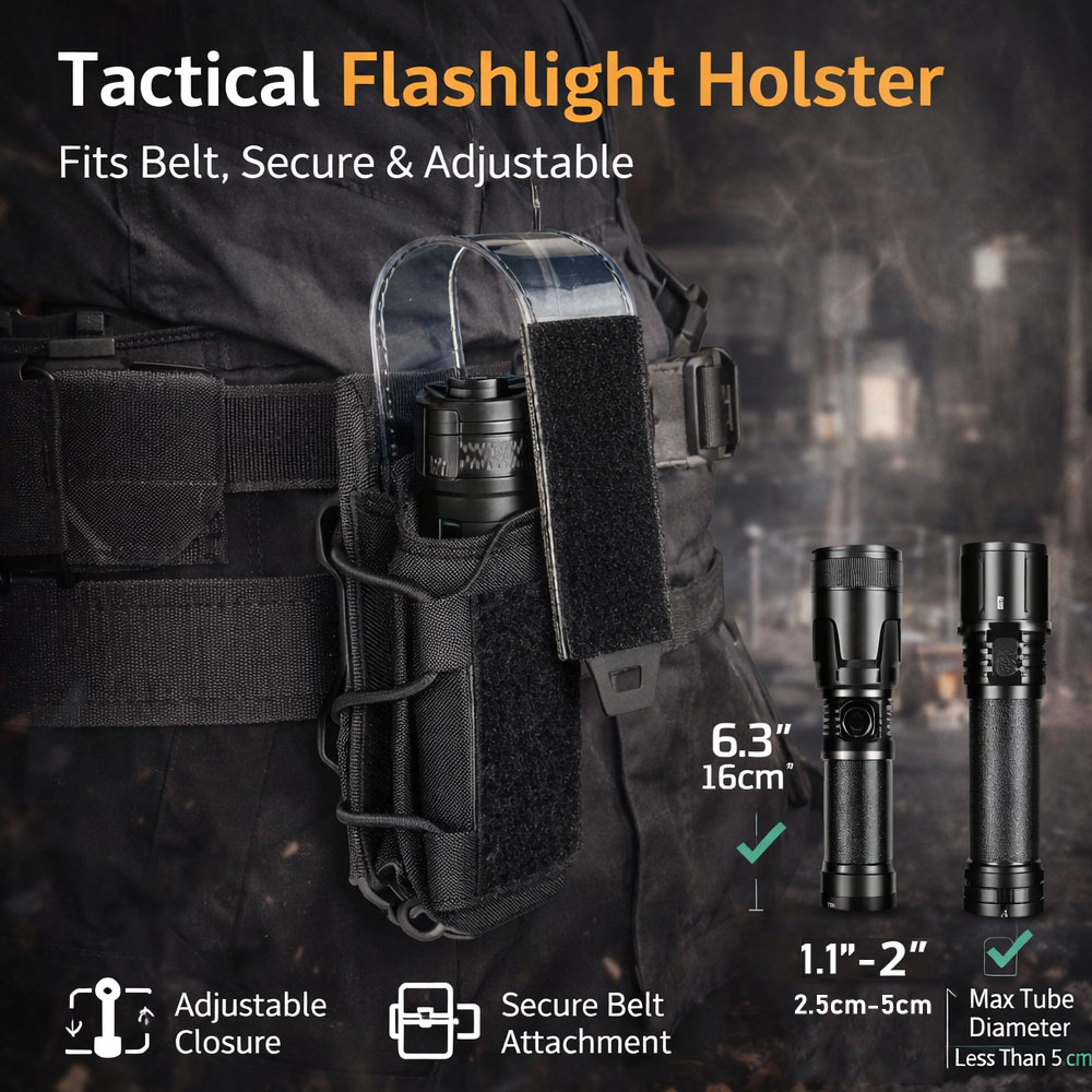 Tactical Flashlight Pouch Hols - Reel Bag reseña y precio