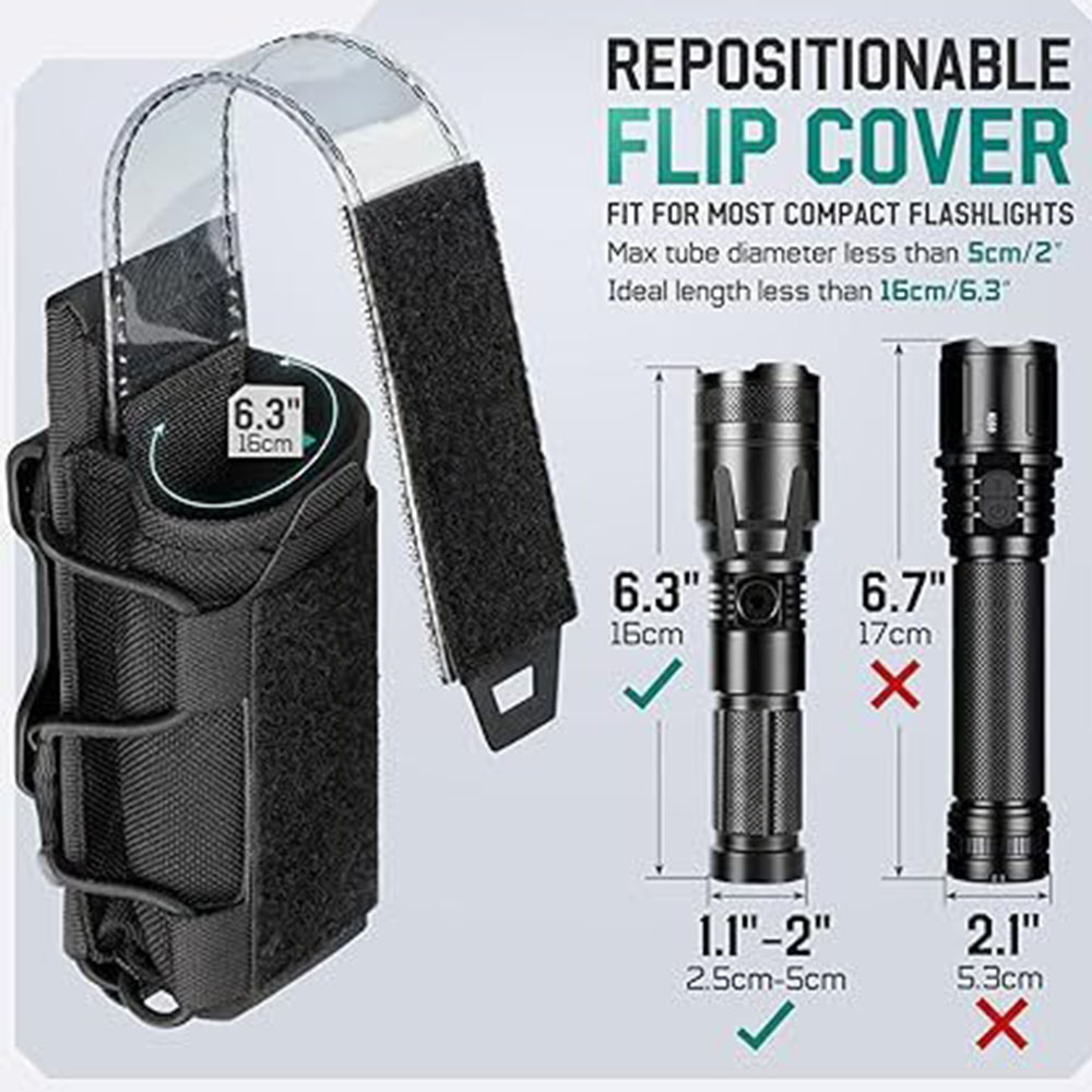 Tactical Flashlight Pouch Hols - Reel Bag reseña y precio