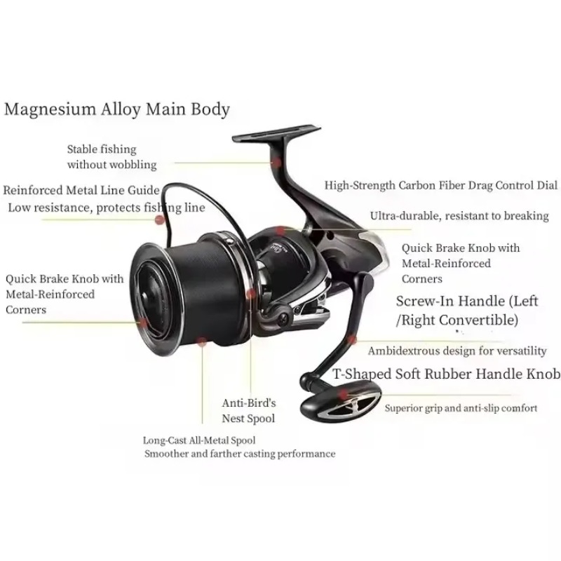 Fishing Reel Carp New  Body 12 - Reel Spare Spool reseña y precio