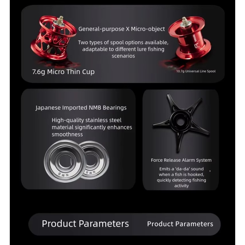 P1 Casting Reel, 7.3:1 Gear Ra - Reel Handle reseña y precio