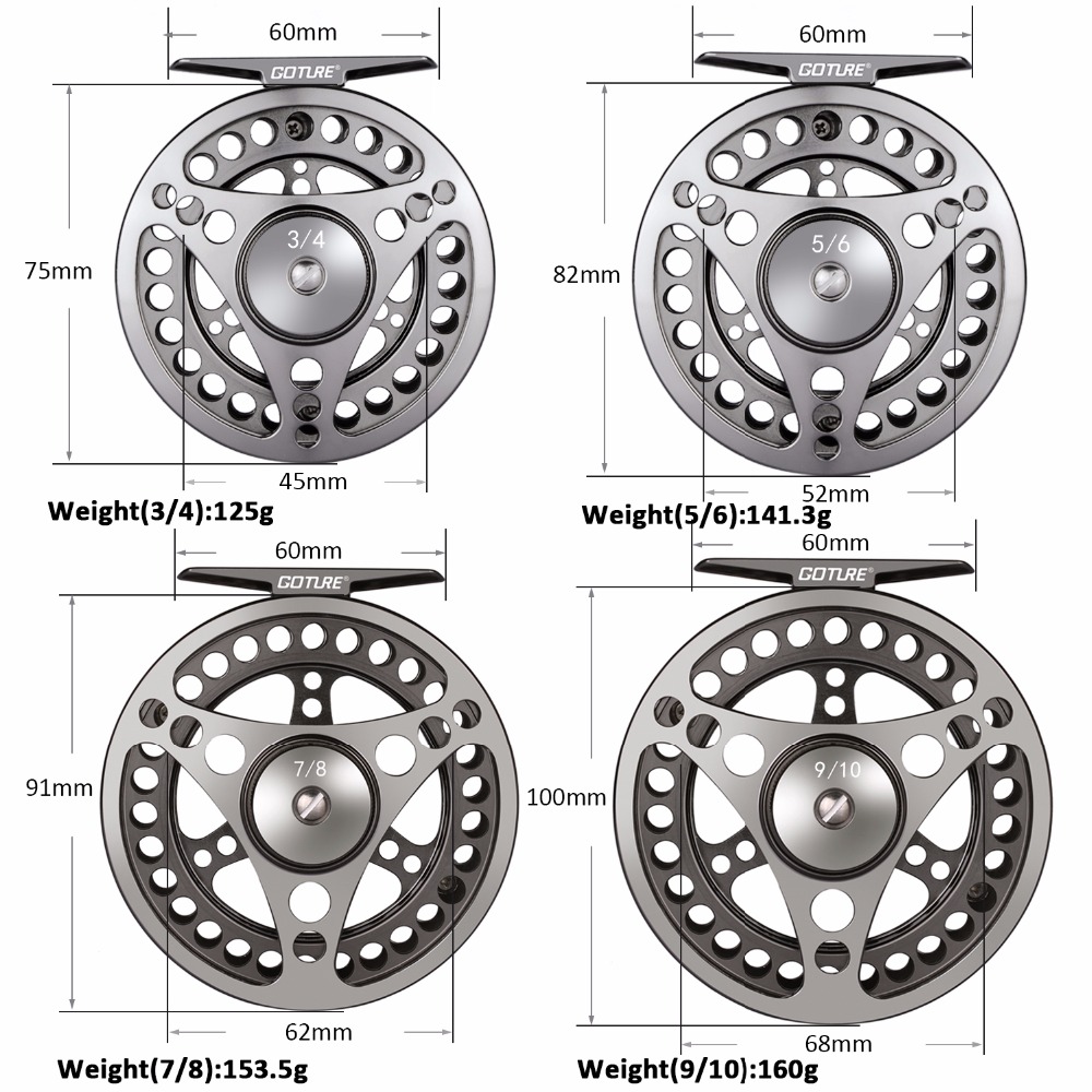 Goture Fly Fishing Reel 3/4 5/ - Reel Spare Spool reseña y precio