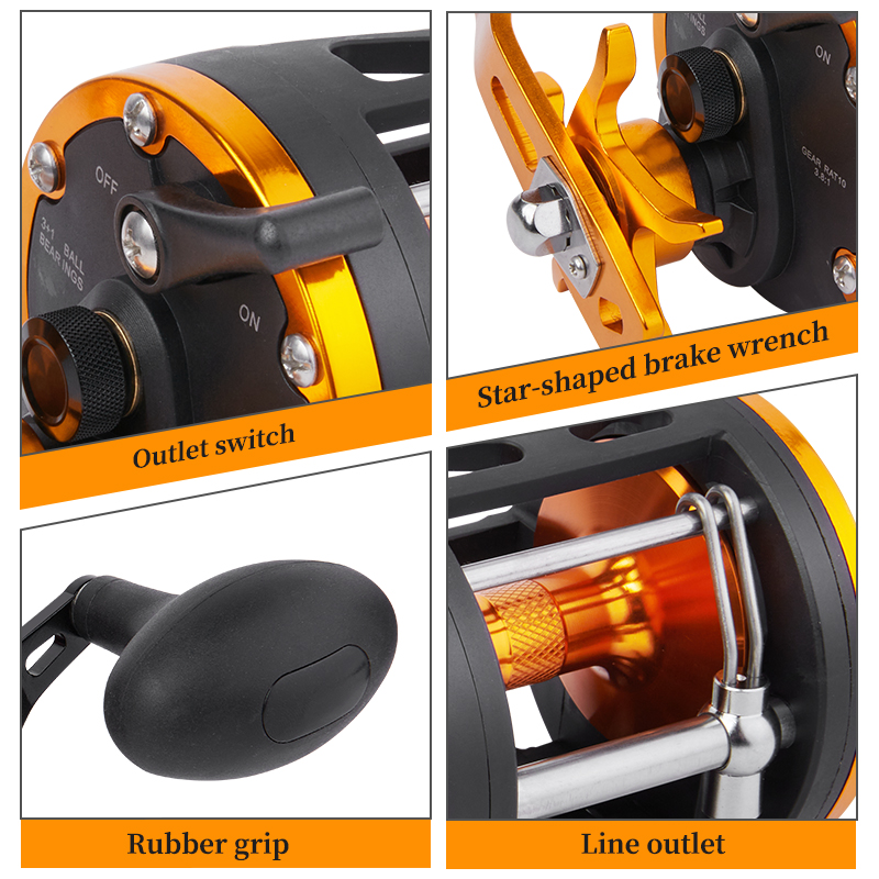 BILLINGS Trolling Drum Reel 33 - Trolling Reel reseña y precio