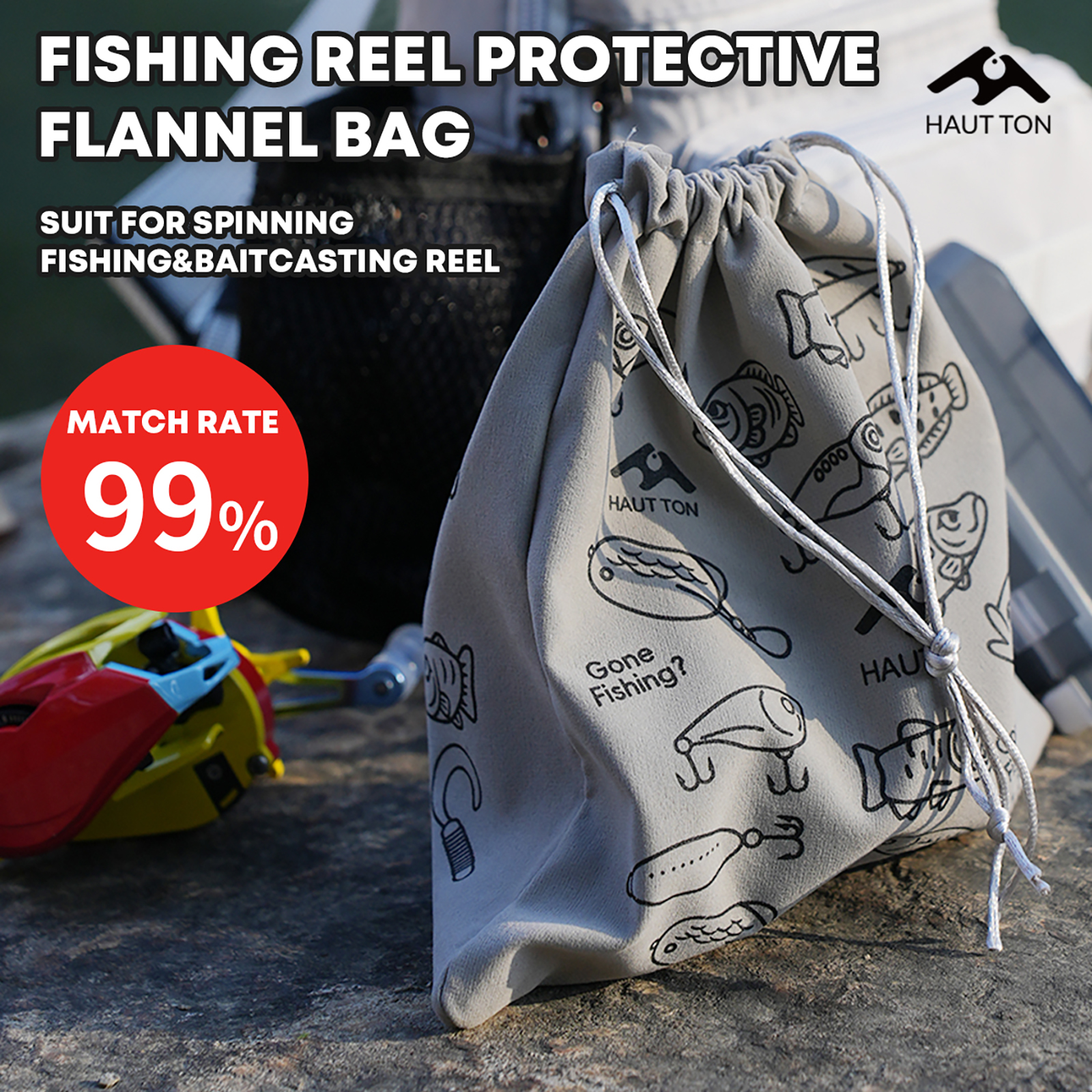 HAUT TON Fishing Reel Protecti - Spincast Reel reseña y precio